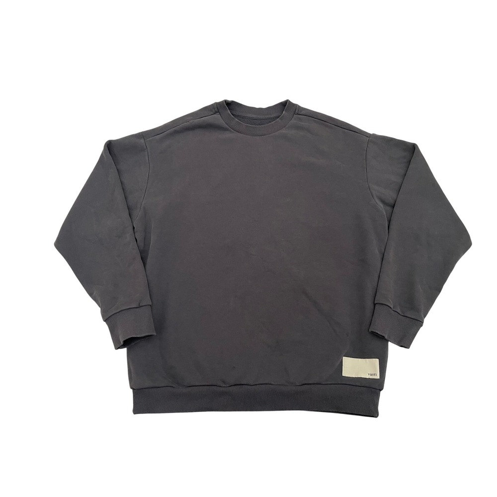 Vuori Restore Oversized Crewneck Sweatshirt Womens Small Gray Fleece VW2063